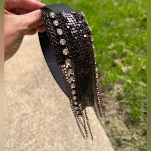 Headband with Rhinestone Tassels